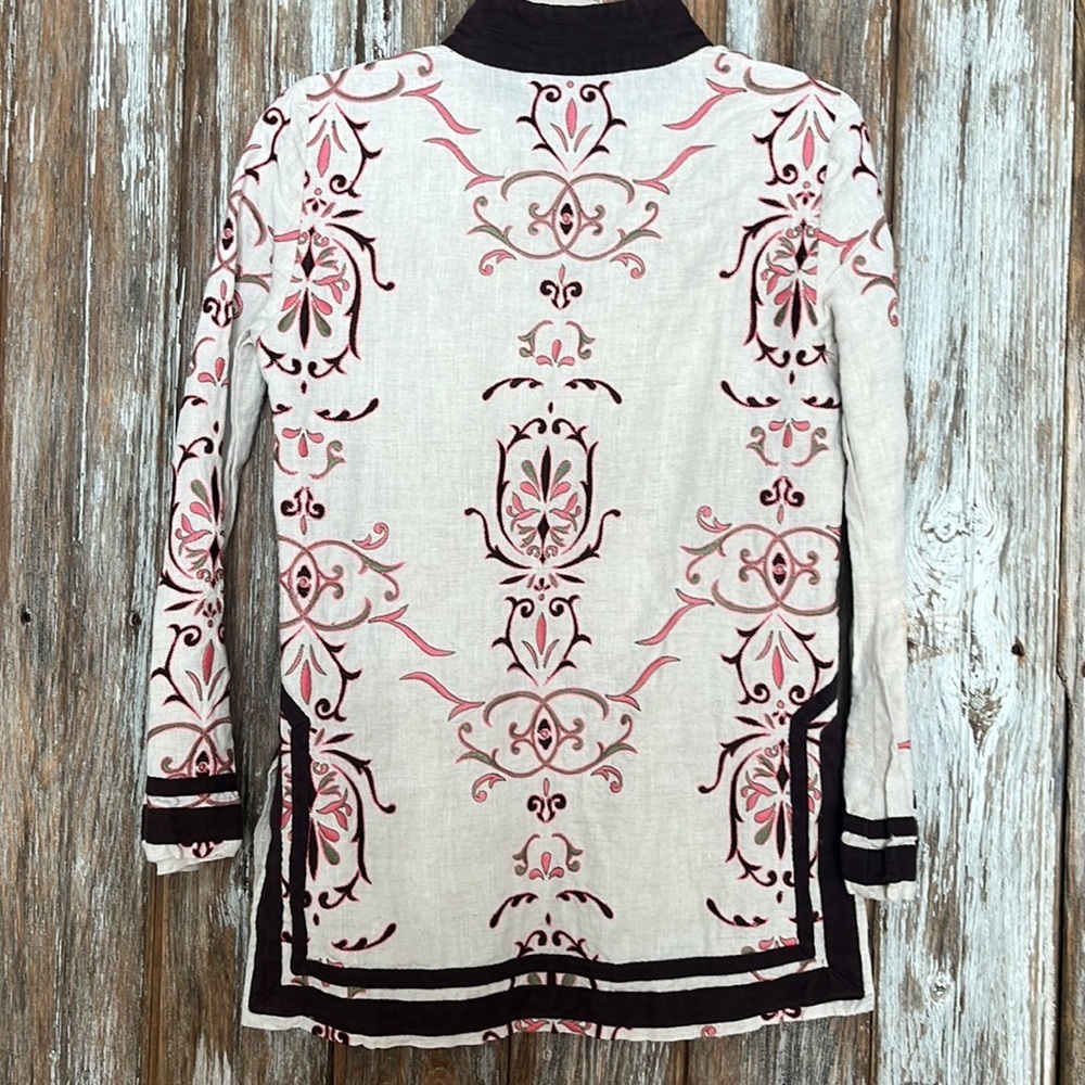 Tory Burch Embroidered Tunic - Black and Pink - Picture 6 of 8